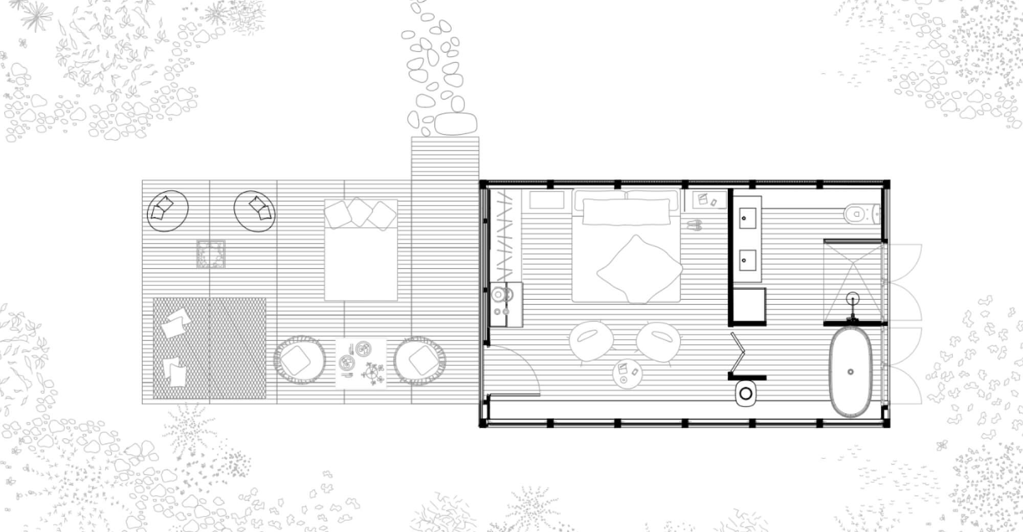 <span className='videoSpace'>P FRAME</span> </br> $1’400’000 MXN_INSTALLED_PLUS TEXTILES_AND_FREIGHT_ </br> 40M2_ONE BEDROOM_ONE FULL BATHROOM_HOT TUB_TERRACE_ </br> FIREPIT_CHIMNEY_  1