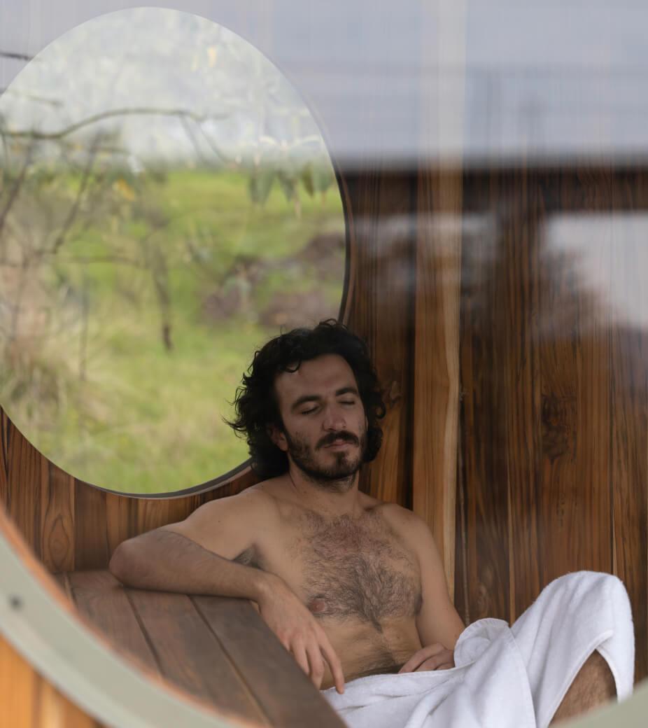 <span className='videoSpace'>SAUNA</span> </br> $275’000 MXN_INSTALLED_PLUS FREIGHT_ </br> 9M2_5 PAX_  5